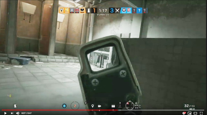 【R6S】今日のシージpart31（動画あり）【敵の神プレイに興奮！】：ソロリ・・・ソロリとバスルームへ近付く